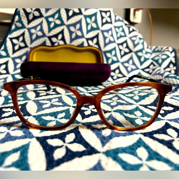 GUCCI EYEGLASSES FRAMES GG0202O 003 50-18-145 HAVANA / GOLD - Picture 1 of 9
